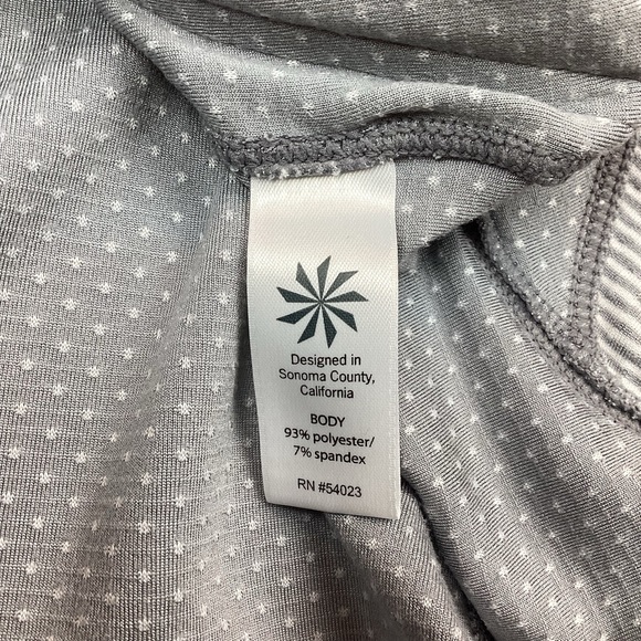 Athleta Heavenly Hail Hoodie Jacket 1/2 Zip Sweater Stripe - Picture 9 of 11